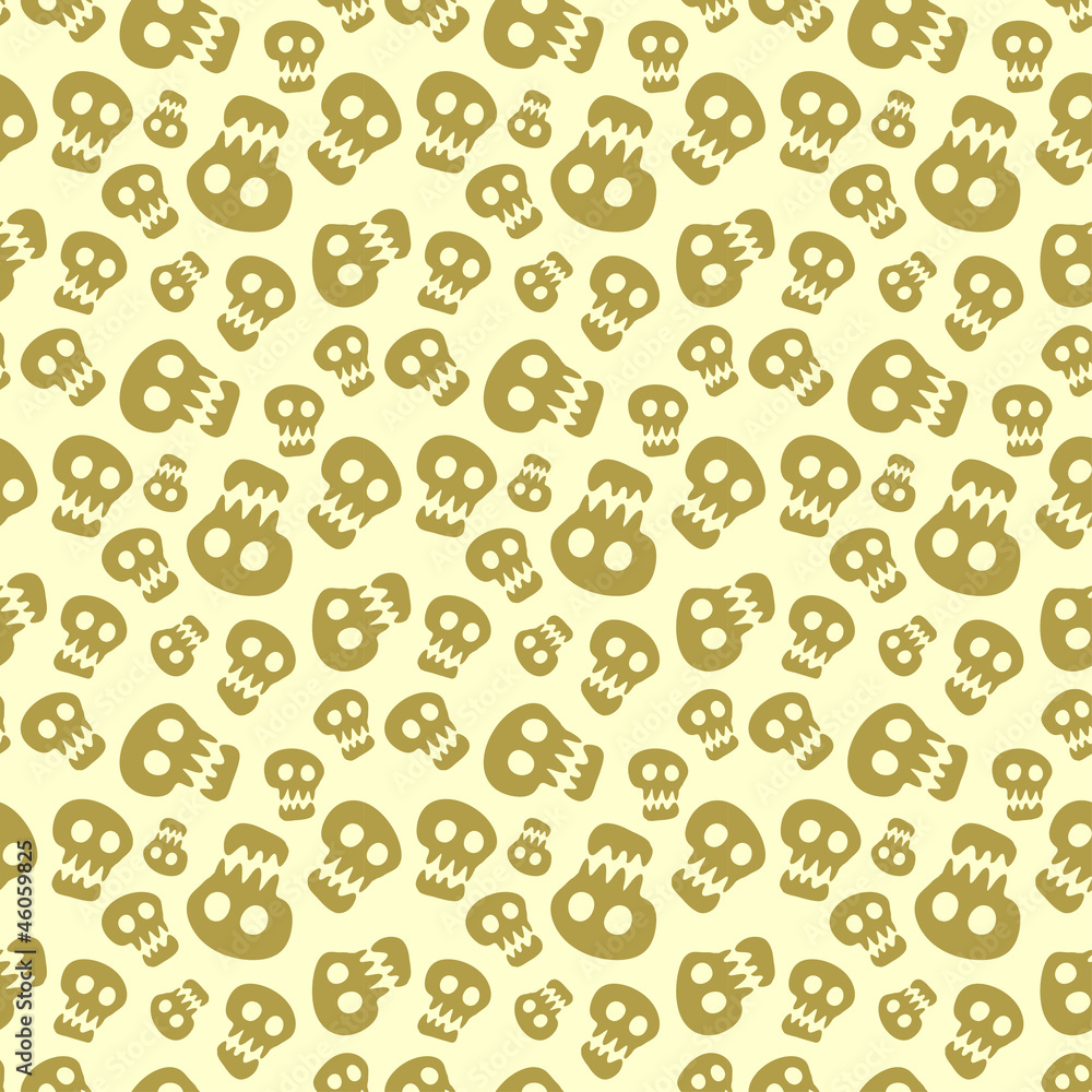 Seamless halloween pattern with skulls Seamless halloween pattern with skulls