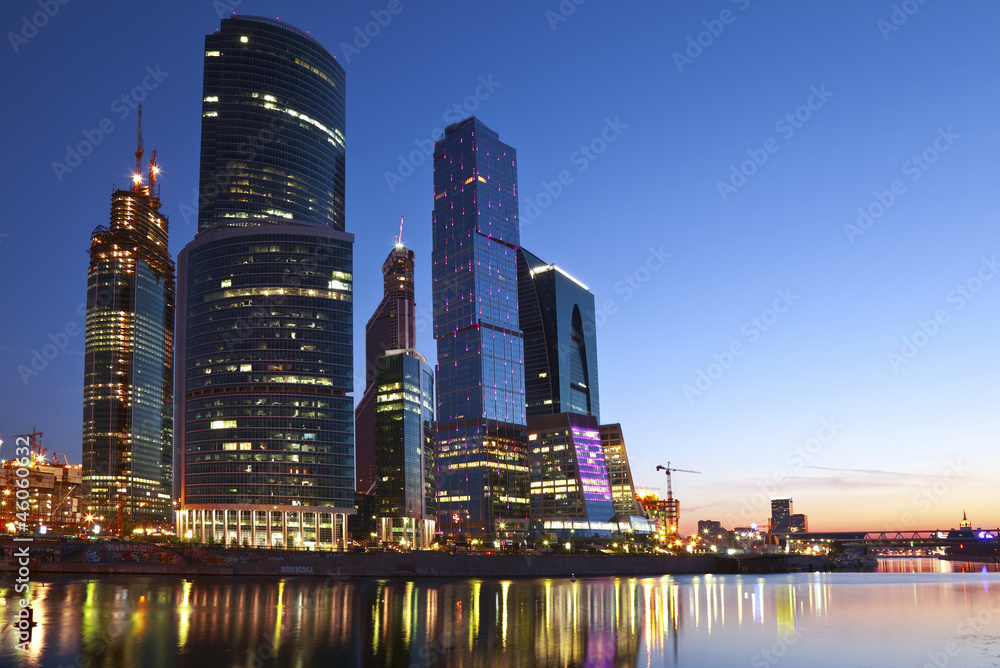 Fototapeta premium Moscow business center