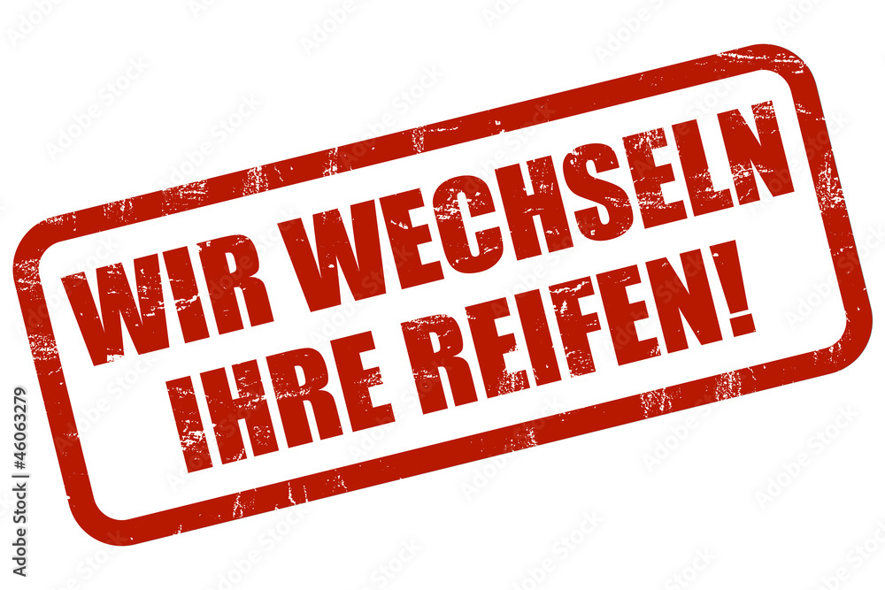 Sternen Stempel rot grunge WIR WECHSELN IHRE REIFEN! Sternen Stempel rot grunge WIR WECHSELN IHRE REIFEN!