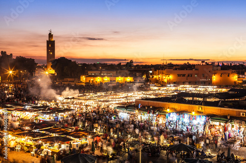 Marrakesch, Djemaa el Fna, Marokko