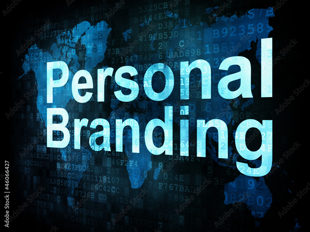 Marketing concept: pixelated words Personal Branding on digital Marketing concept: pixelated words Personal Branding on digital