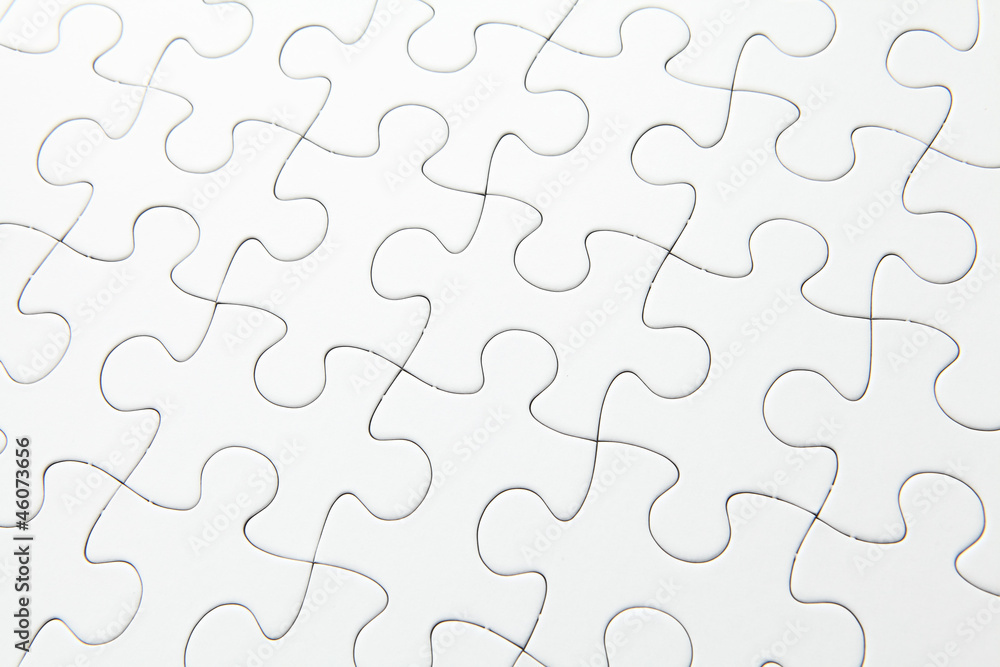 Blank jigsaw puzzle