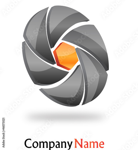 Photography company logo #Vector