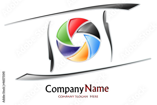 Photography company logo #Vector