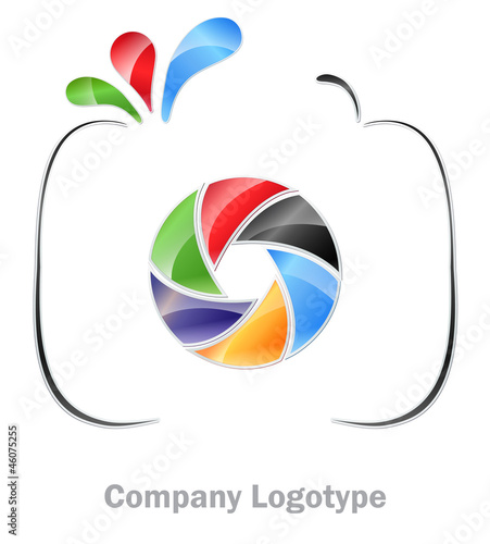 Photography company logo #Vector