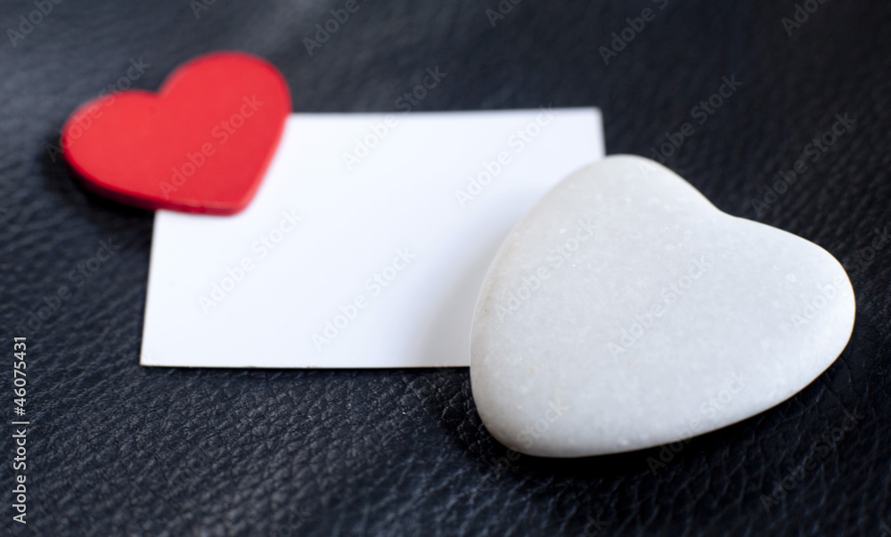 Fototapeta premium espace insertion blanc et coeur de saint Valentin