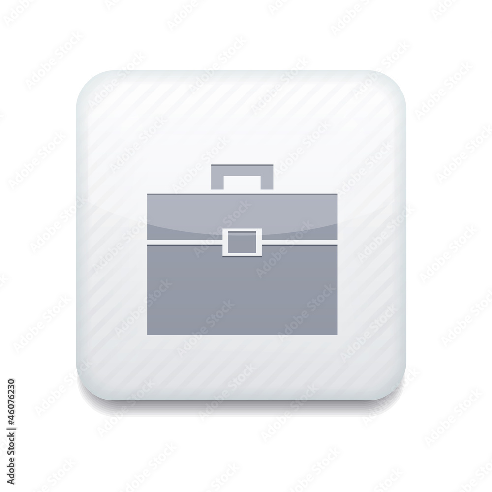 Vector white Briefcase icon. Eps10. Easy to edit Vector white Briefcase icon. Eps10. Easy to edit