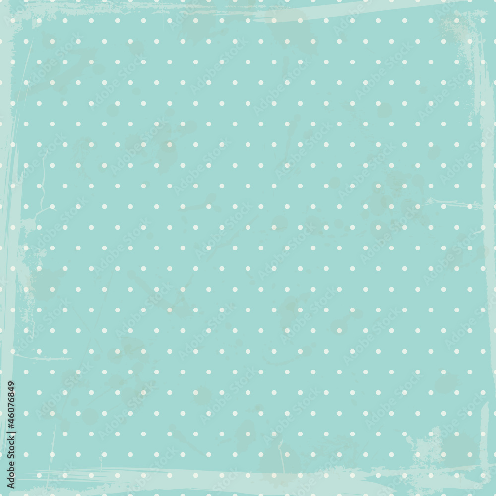 Retro Background Dots Turquoise