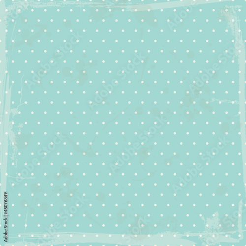 Retro Background Dots Turquoise