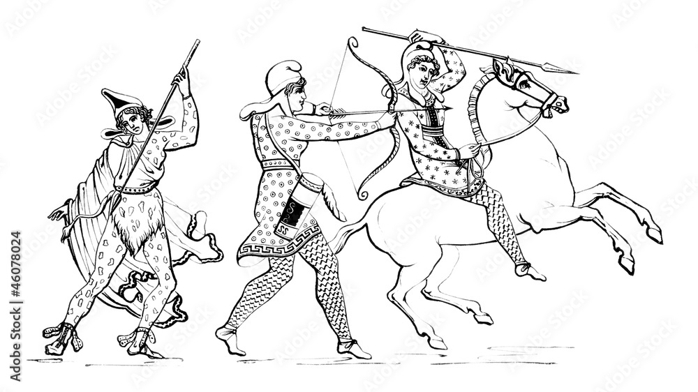 Antique female Warriors : Amazons Antique female Warriors : Amazons