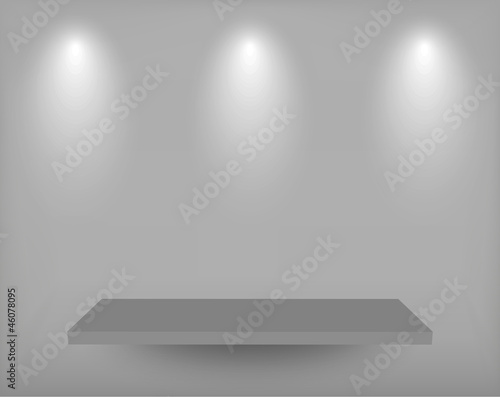 Vector shelf background. Eps10