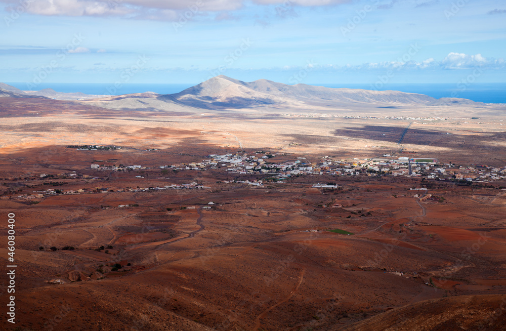 Fototapeta premium central Fuerteventura, view from El Pinar