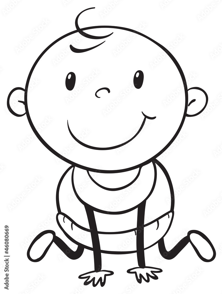 Baby outline Baby outline