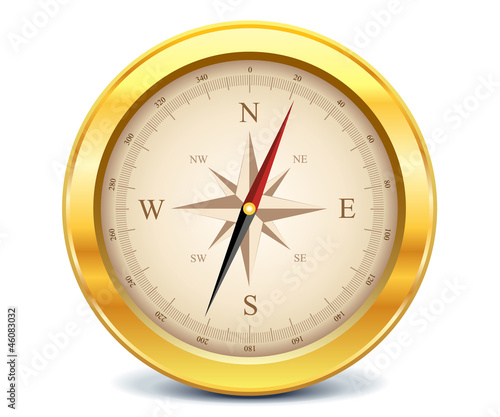 Gold compass
