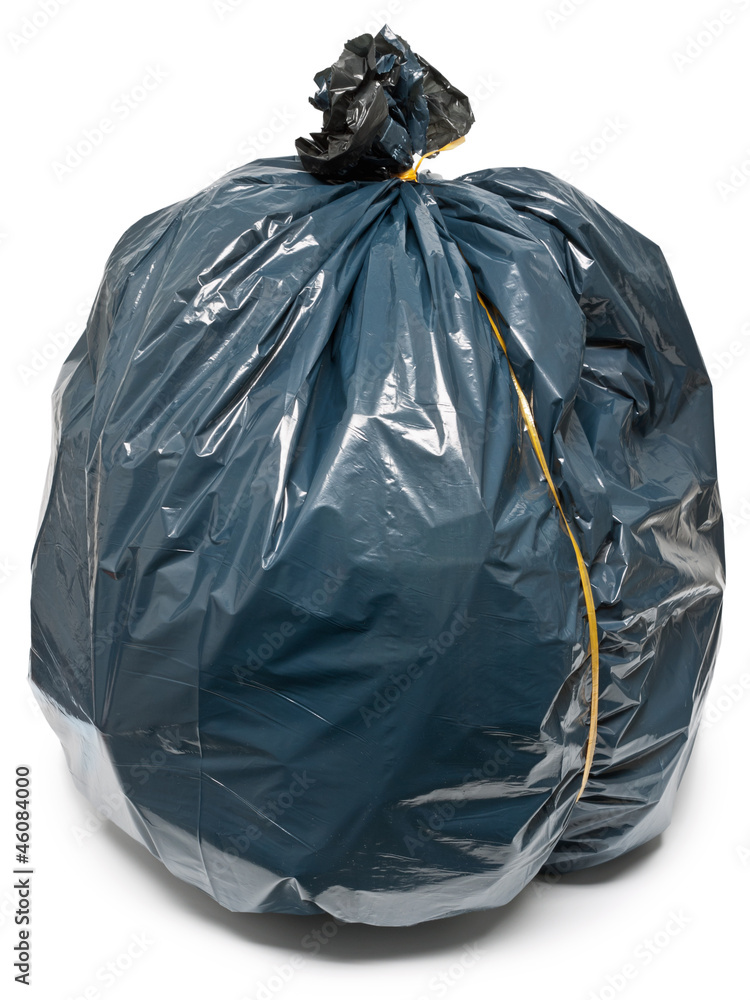 Müllsack prall gefüllt Stock Photo