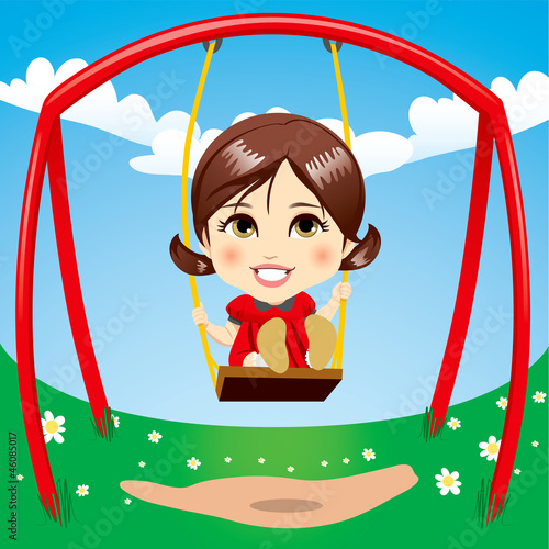 Sweet Girl Swinging