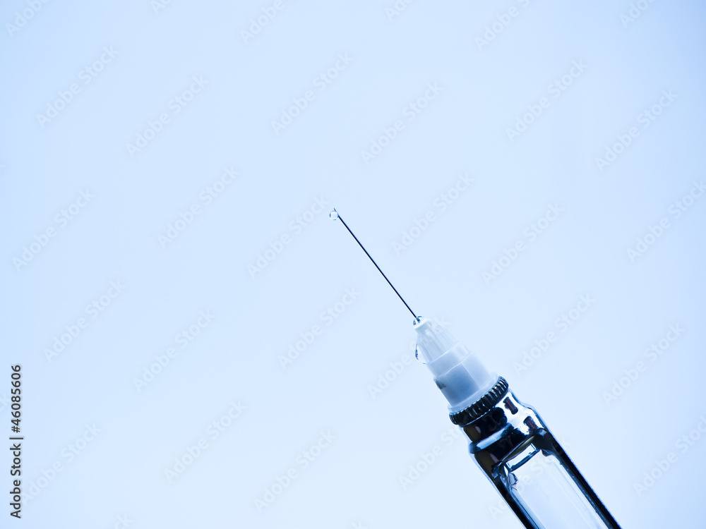 Macro shot of a syringe Macro shot of a syringe