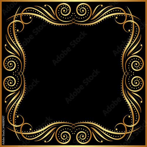 black background