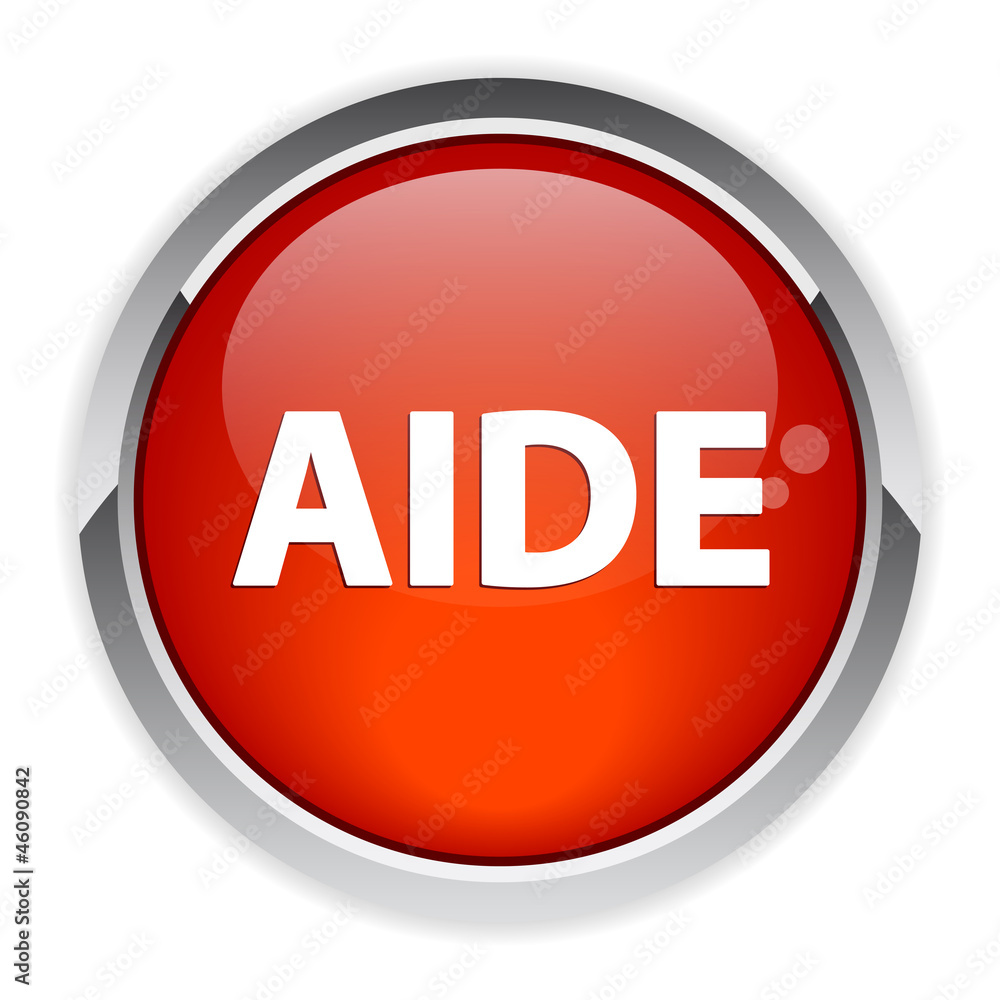 bouton internet aide red bouton internet aide red