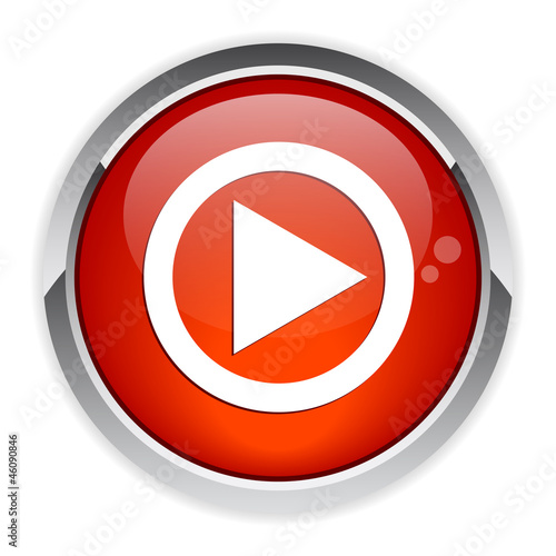Free Download Bouton Flash Games Internet lecture red icon - GFXLoad