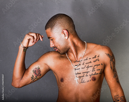 Obraz na plátně macho latino tattoo