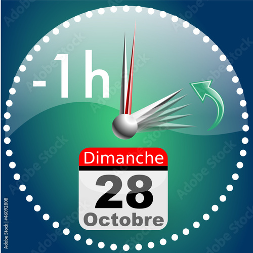 Horloge heure Hiver