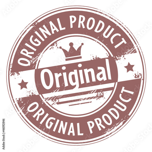 Abstract stamp with text original product written inside