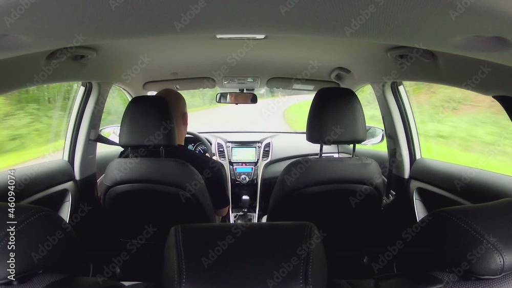 Autofahrt mit der on board Kamera gefilmt