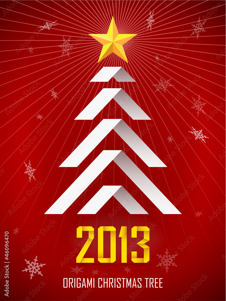 Origami New Year Tree Origami New Year Tree