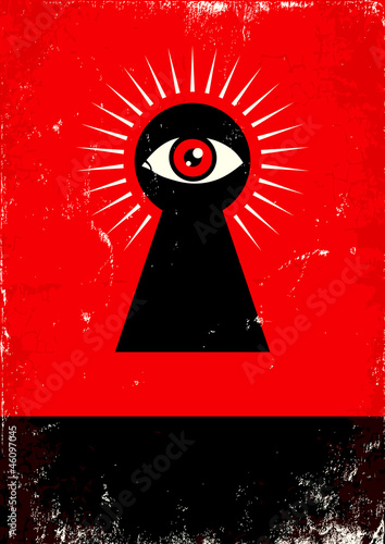 look through the keyhole
