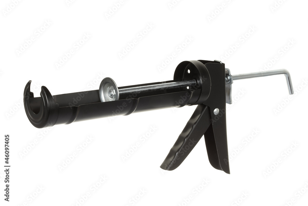 Caulk gun tool with clipping path Caulk gun tool with clipping path