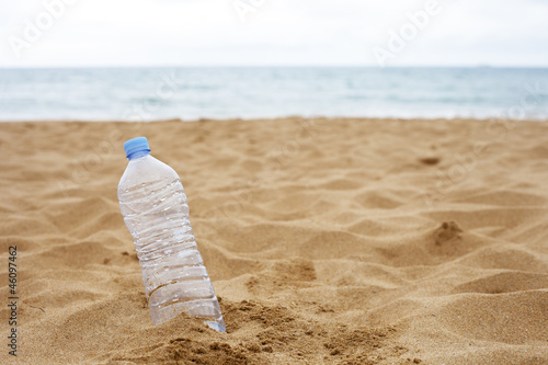 Bottle Abandoned on the Beach