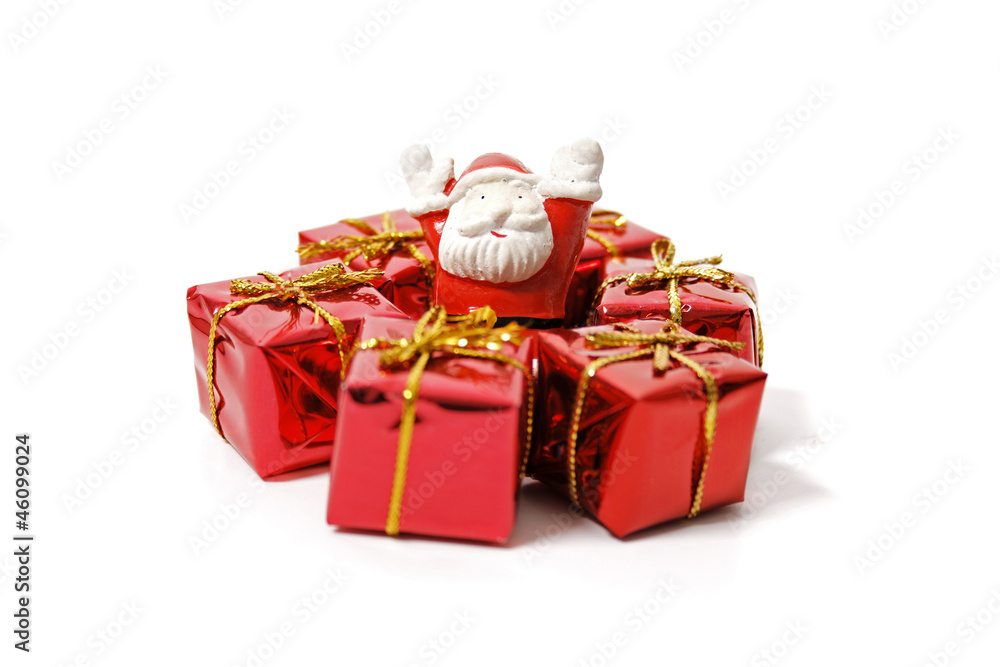 Fototapeta premium Little santa big gifts!