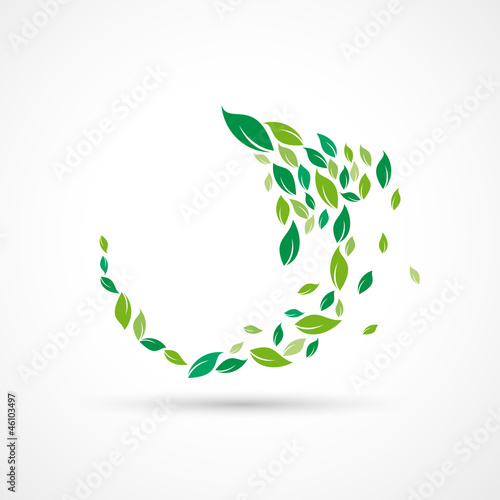 Green recycling background # Vector