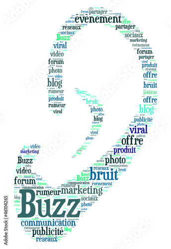 Nuage de mots : Buzz dans une Oreille