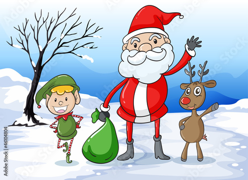Santa and friends