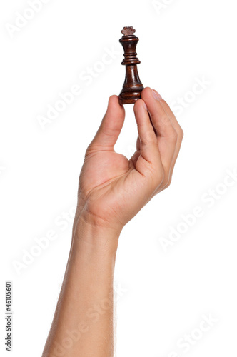 Hand with chess