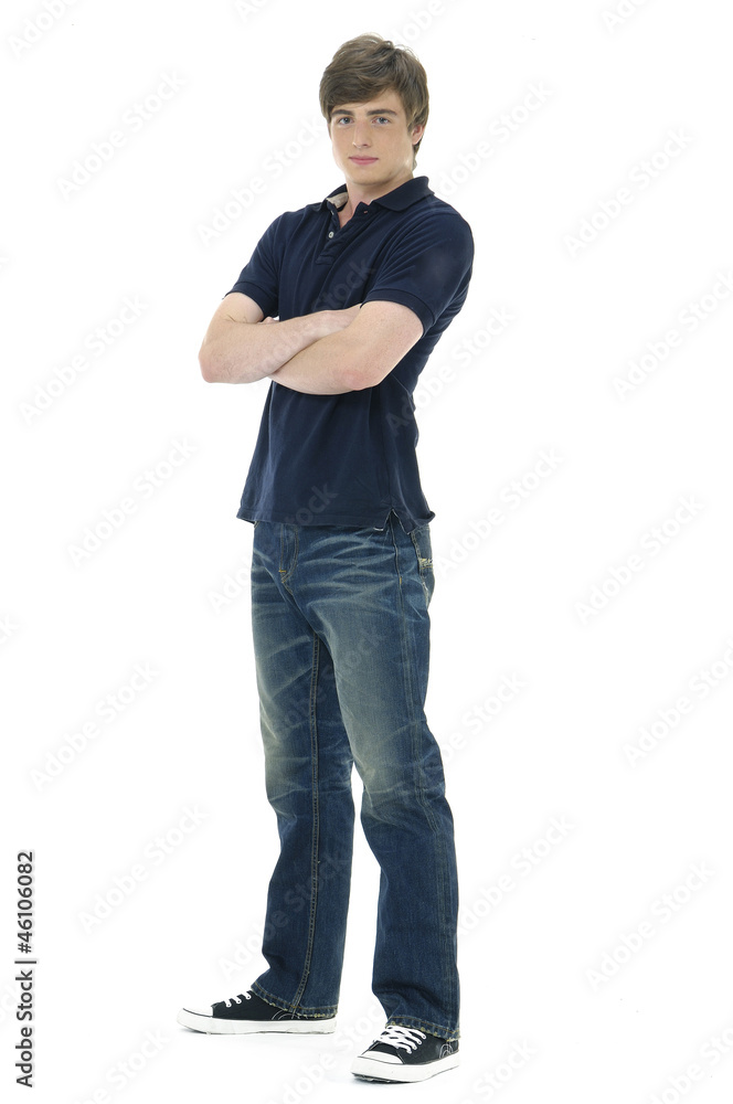 casual young man full body, isolated casual young man full body, isolated