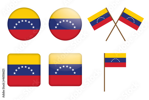 set of badges with flag of Venezuela vector illustration Free Download set of badges with flag of Venezuela vector illustration - GFXLoad