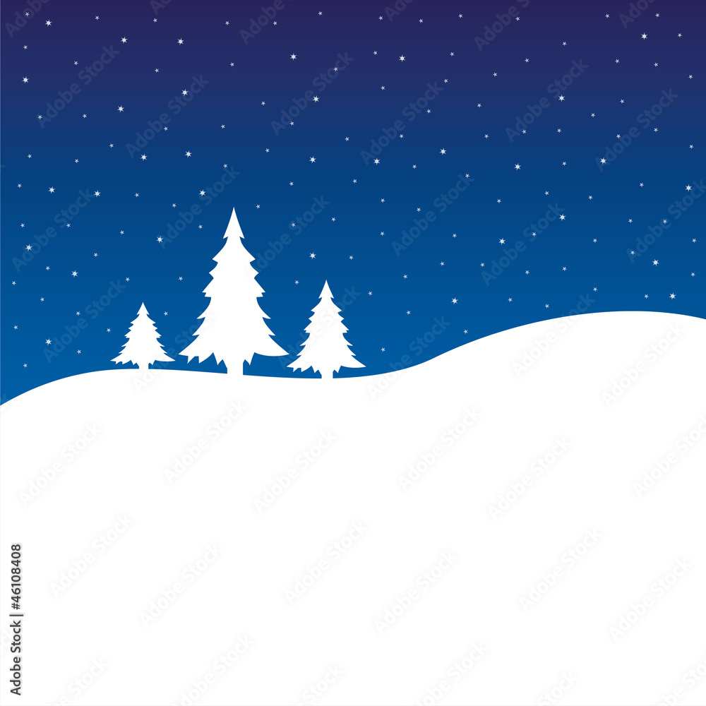 Weihnachten - Hintergrund - Bäume - Sterne - Blau/weiß Weihnachten - Hintergrund - Bäume - Sterne - Blau/weiß