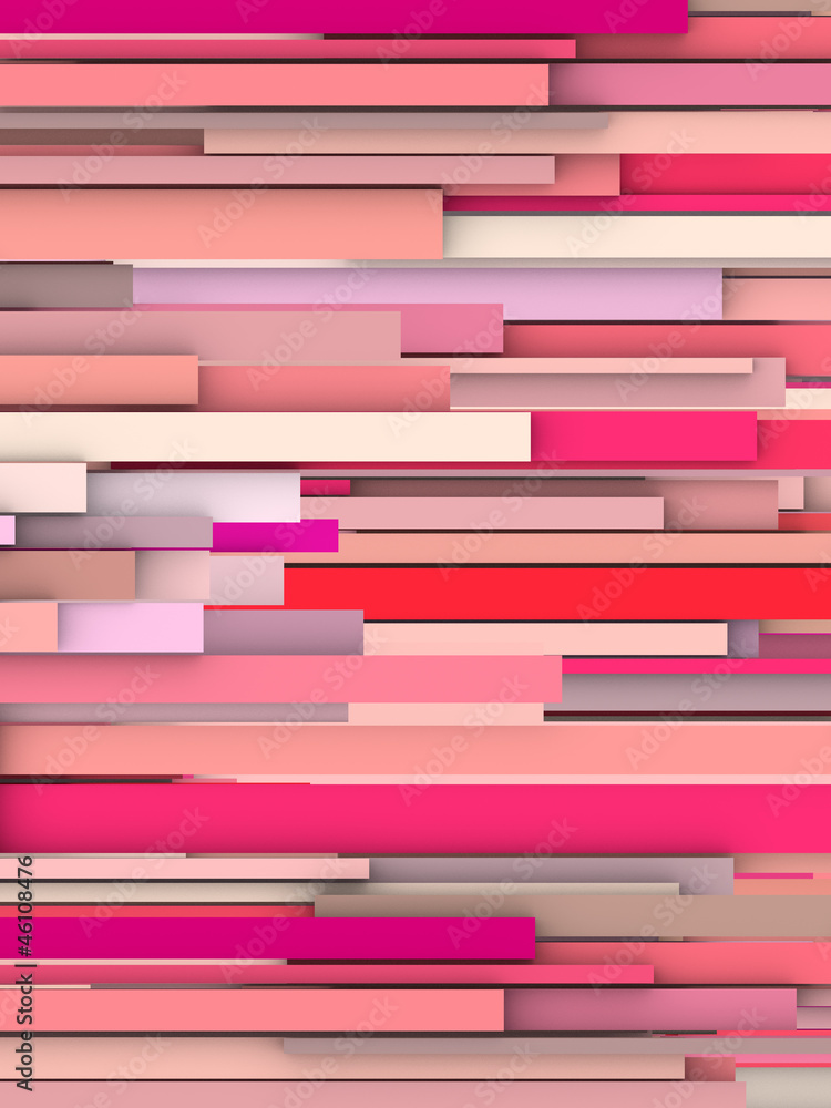 Fototapeta premium 3d streszczenie tło w różnym różowym i czerwonym kształcie