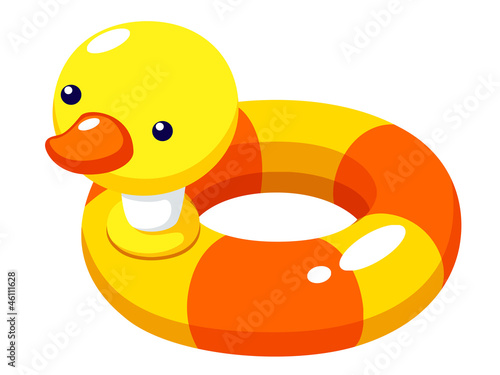 Illustration of Swim ring duck vector