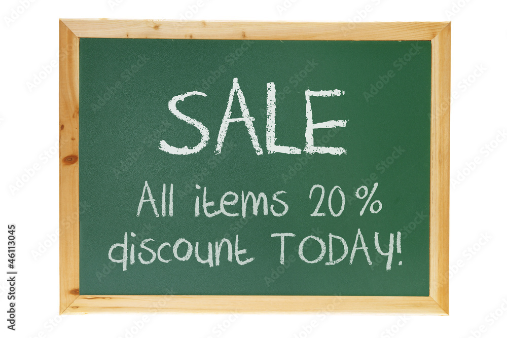 Black Board with Sale Concept