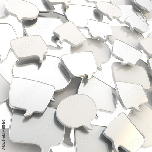 Group of speech text bubble...