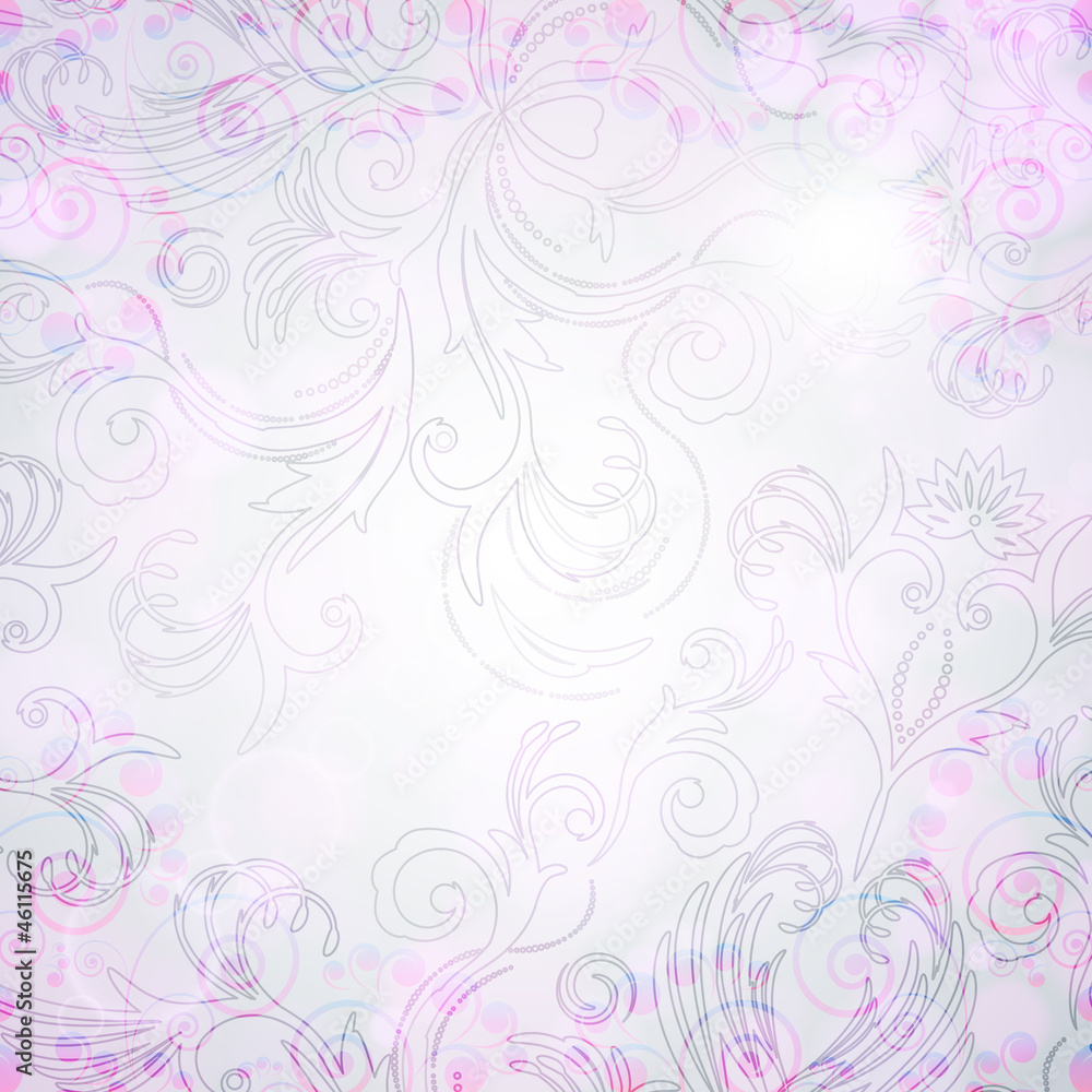 Abstract floral background with east flowers.