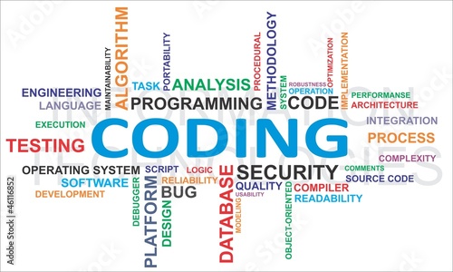 word cloud - coding