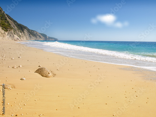 Idyllic tropical sand beach