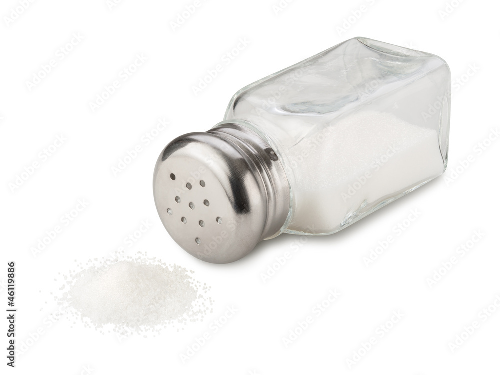 Salt Spill Isolated with clipping path Salt Spill Isolated with clipping path