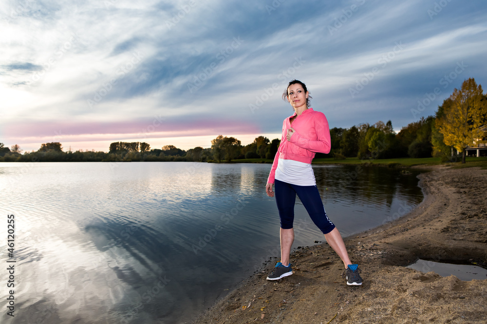 jogging woman