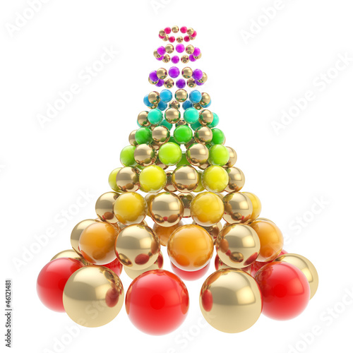 Futuristic christmas tree m...